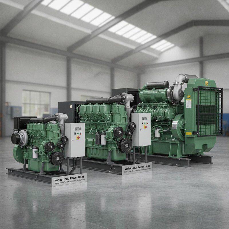 Różny Silnik Deutz o mocy od 70 do 400 KW Solidne jednostki napędowe przeznaczone do sprzętu budowlanego i zastosowań przemysłowych